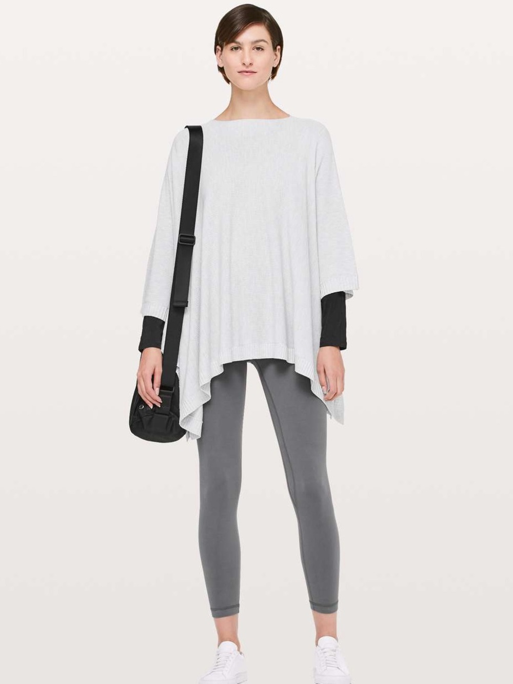 Lululemon Divinity Poncho Heathered Core Ultra Light Grey OSFA